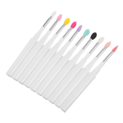 ELAYARD 10stücke Silikon Lippenstift Pinsel Make-up Für Lidschatten Lipgloss Kosmetik Anwendung von ELAYARD