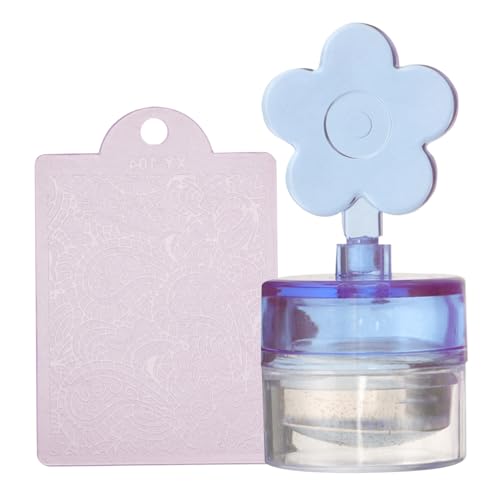 ELAYARD Silikon Nagelstempel mit Weichem Stempelkissen French Tip Stamper für Nail Art Maniküre Transparentes Jelly Design Abwaschbar Geeignet für Salon und Heimgebrauch von ELAYARD