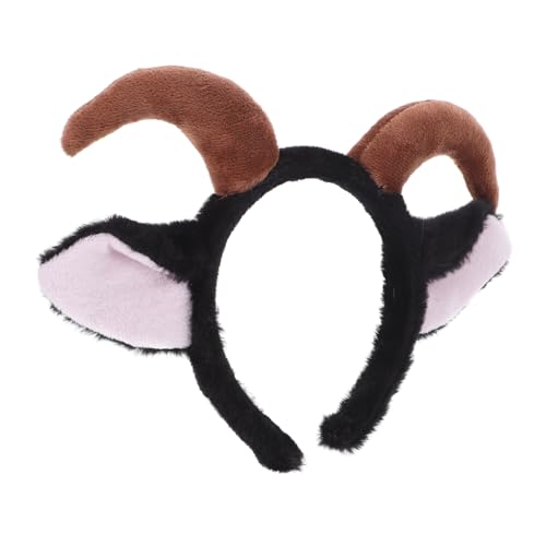 ELAYARD Schaf Stirnband Mit Plüsch Ohren Weicher Stirnbänder Für Junge Mädchen Und Erwachsene Farm Tier Kopfschmuck Für Mottopartys Cosplay Halloween-party Geburtstagsfeiern von ELAYARD