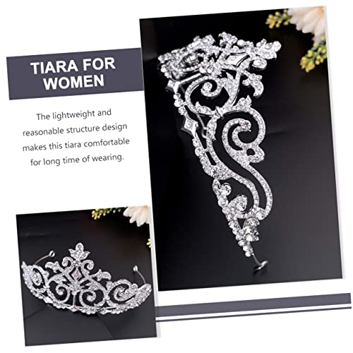 ELAYARD Tiara für Mädchen mit Strassbesetzter Brautkrone Leichter Haarschmuck für Hochzeit Party und Festliche Anlässe Komfortabel und Langlebig Geeignet als für Braut und Damen von ELAYARD