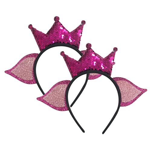 ELAYARD 2stücke Haarreifen Im Sternzeichen-stil Dekorative Stirnbänder Für Mädchen Kronenförmige Haarreifen-zubehör Festival-haarreifen Für Maskenbälle Und Geburtstagsfeiern von ELAYARD