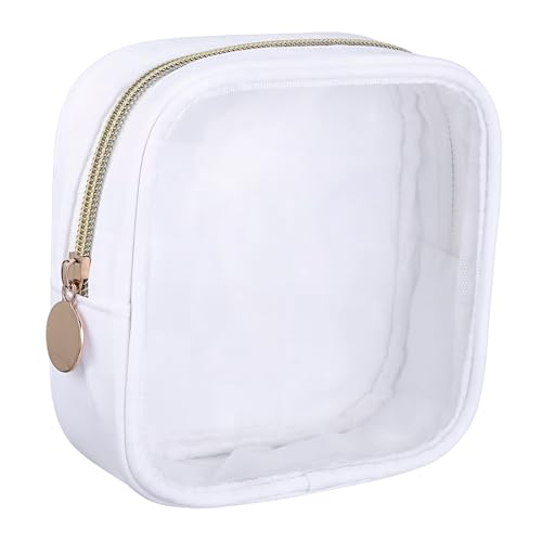 ELAYARD Transparente Mini Makeup Tasche Reise Kosmetiktasche Kleiner Organizer Schminktasche mit Reißverschluss Kompakt Strapazierfähig Für Damen und Herren Alltag und Urlaub von ELAYARD