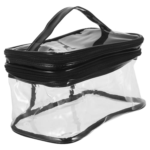 ELAYARD Transparenter Kosmetikkoffer Mit Reißverschluss Durchsichtige Make-up-Tasche Für Damen Leichter Und Verschleißfester Kulturbeutel Für Reisen Und Täglichen Gebrauch von ELAYARD