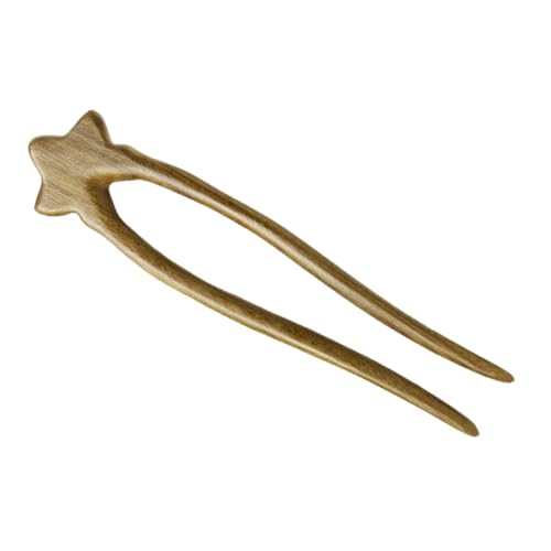 ELAYARD U Förmige Holz Haarnadel mit Sternakzenten Handgefertigt Stabiler für Dickes Haar Vielseitig für Alltag Party und Dinner Eleganter Französischer Haarstab für Damen ELAYARD U Förmige Holz Haarnadel mit Sternakzenten Handgefertigt Stabiler für Dickes Haar Vielseitig für Alltag Party und Dinner Eleganter Französischer Haarstab für Damen von ELAYARD
