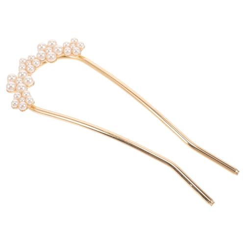 ELAYARD U-förmige Haarspange Mit Perlen Eleganter Haaraccessoire Für Mädchen Für Hochsteckfrisuren Und Chignons Robust Und Für von ELAYARD