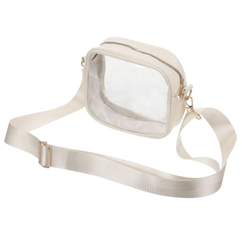 ELAYARD Verstellbare Transparente Crossbody Bag mit Abnehmbarem Design Strapazierfähigem PVC Leicht zu Reinigen Kleine Umhängetasche für Konzert und Sportveranstaltung Praktische von ELAYARD