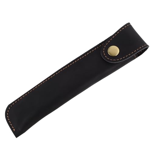 ELAYARD Vintage Handgefertigtes Leder Pen Sleeve Schützendes Federmäppchen für Füller Kugelschreiber und Bleistifte Kratzfestes Tragbares Stiftetui in Klassischem Schwarz Edles Geschenk von ELAYARD