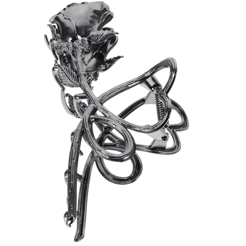 ELAYARD Vintage Metall Haarklammer Blütenform Große Haarkralle Damen Haarspange Rutschfest Leicht Metalllegierung Haarschmuck Für Frauen Alltag Makeup Dusche Sport von ELAYARD
