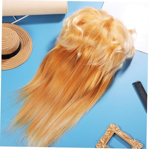 ELAYARD Vintage Retro Perücke Herren Blond Synthetikhaar Jahre Party Kostüm Accessoire Perücke für Karneval Halloween Cosplay von ELAYARD