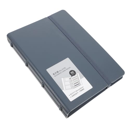 ELAYARD Visitenkartenmappe Blau Karten Business Cards Box mit Registerfunktion Langlebiges Material Einfache Handhabung Praktischer Namensschildhalter für Büro und Business von ELAYARD