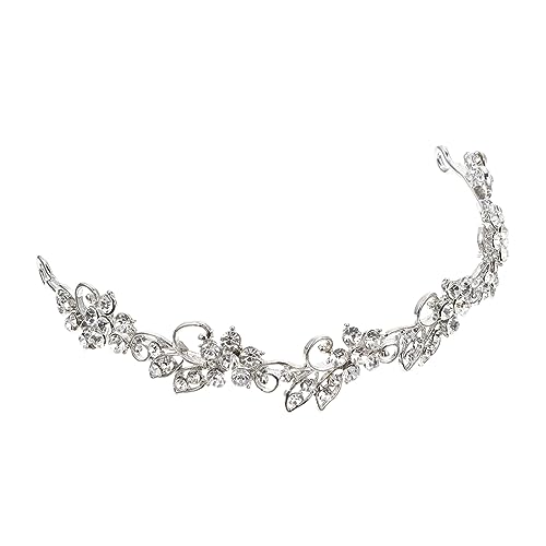 ELAYARD Wasserdiamant Brautkrone Haarschmuck Stirnband Hochzeitskopfschmuck Damen Mädchen für Hochzeit Party Abschlussball Geburtstagsfeier von ELAYARD