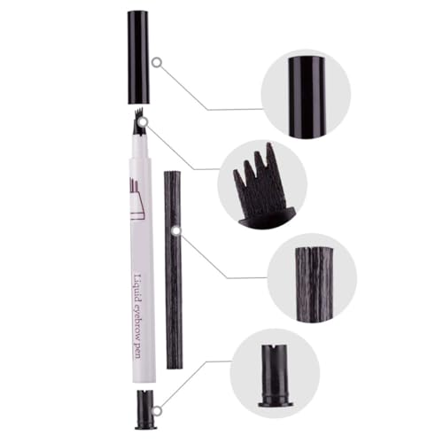 ELAYARD Flüssiger Augenbrauenstift Mit Vier Zacken Für Frauen Wasserfest Und Schweißfest Schnelltrocknend Zum Zeichnen Natürlicher Augenbrauen von ELAYARD