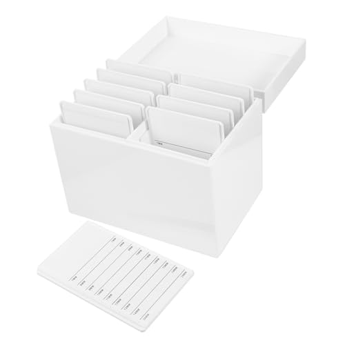 ELAYARD 1stück Eyelash Grafting Storage Box Mit Schichten Praktischer Organizer Für Wimpern Für Salon Und Heimgebrauch Elegante Weiße Aufbewahrungslösung Für Eyelash Extensions Und von ELAYARD