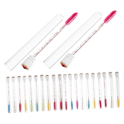 ELAYARD 20sätze Teiliges Aus Durchsichtigen Eyelash Brush Tubes Mit Wiederverwendbaren Wimpernbürsten Für Mascara Und Wimpernverlängerung Praktisches Make-up-werkzeug Für Zuhause Und von ELAYARD