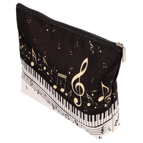 ELAYARD wasserdichte Reise Kosmetiktasche Damen Baumwoll Leinen Makeup Organizer mit Reißverschluss und Musik Leichte Schminktasche für Unterwegs und Alltag von ELAYARD