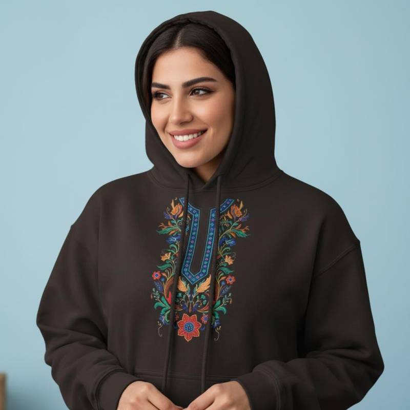 Tatreez Hoodie - Cozy Heavy Blend Pullover Unique Arab Design Gift Tatreez Hoodie - Cozy Heavy Blend Pullover Unique Arab Design Gift von ELBALAD