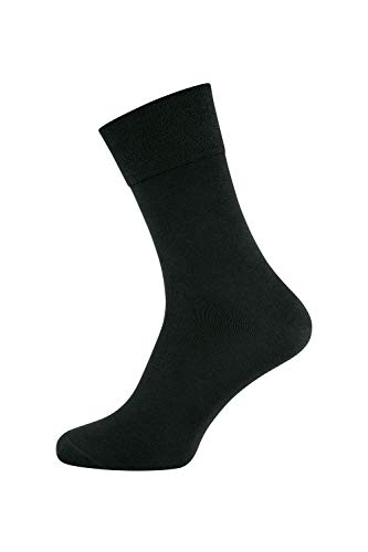 ELBEO Bio Baumwolle Sensitive Socken Größe 43, Farbe Schwarz von ELBEO