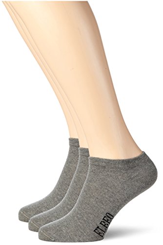 ELBEO Herren 906609 Sneakersocken, Grau (grau Mel. 9588), 39/42 (3er Pack) von ELBEO