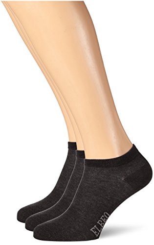 ELBEO Herren 906609 Sneakersocken, Schwarz (schwarz 9500), 43/46 (3er Pack) von ELBEO