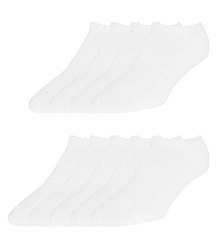 ELBEO Herren Sneaker-Socken Freizeitsocken 906609 9 Paar, Farbe:Weiß, Menge:9 Paar (3x 3er Pack), Größe:43-46, Artikel:-9600 weiß von ELBEO