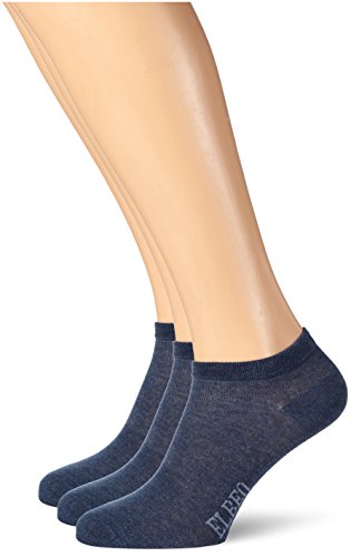 ELBEO Herren 906609 Sneakersocken, Blau (Denim Mel. 9758), 39/42 (3er Pack) von ELBEO