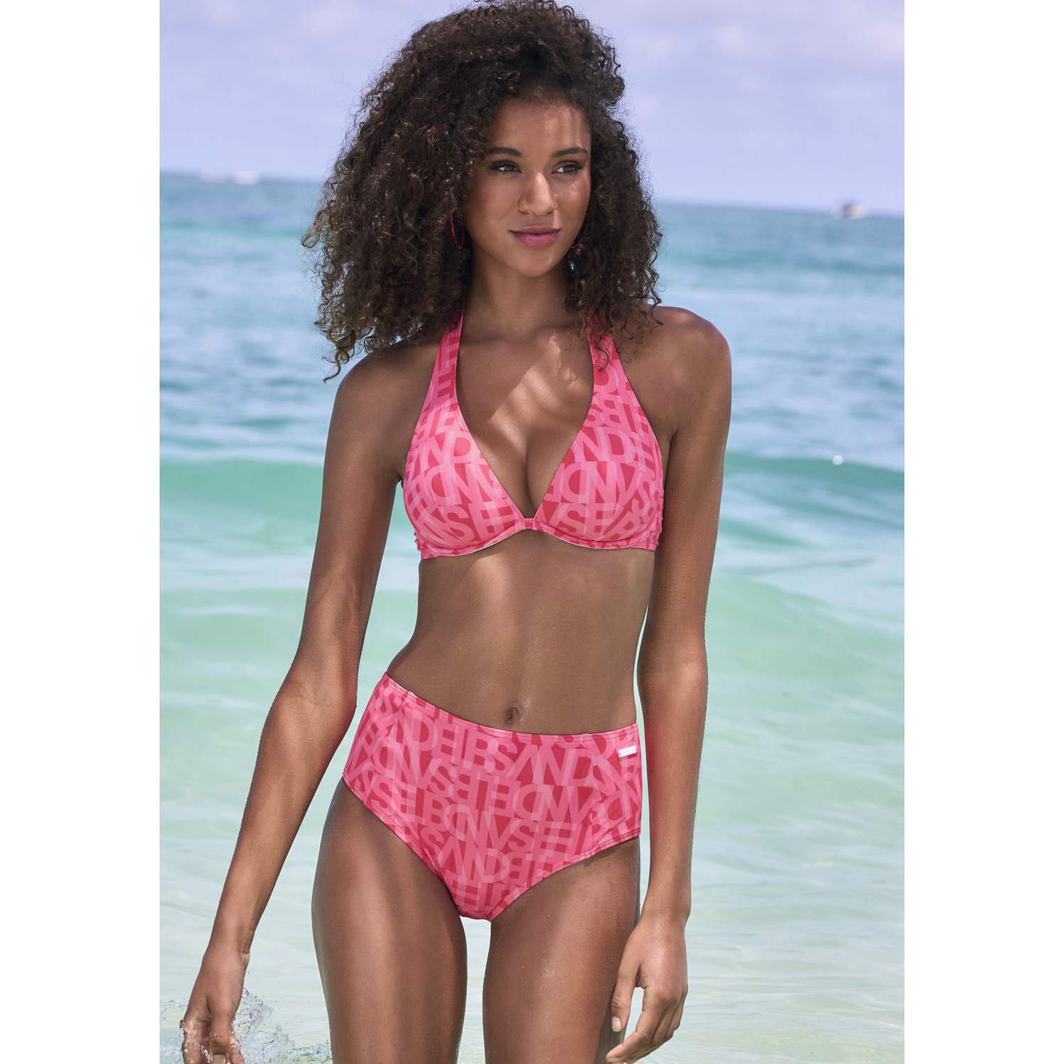 ELBSAND Bügel-Bikini-Top Damen koralle Gr.42 Cup E von ELBSAND