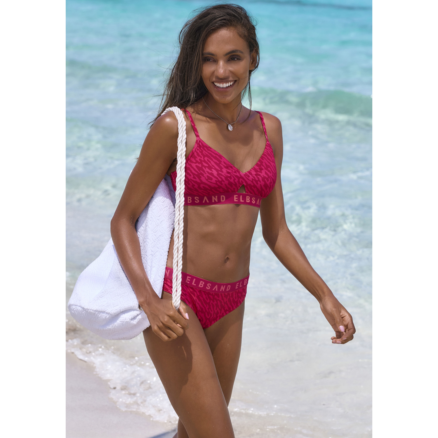 ELBSAND Bustier-Bikini Damen hummer bedruckt Gr.38 Cup C/D ELBSAND Bustier-Bikini Damen hummer bedruckt Gr.38 Cup C/D von ELBSAND