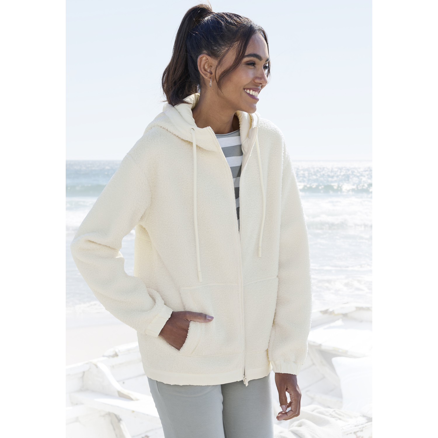 ELBSAND Fleecejacke Damen creme Gr.40 ELBSAND Fleecejacke Damen creme Gr.40 von ELBSAND