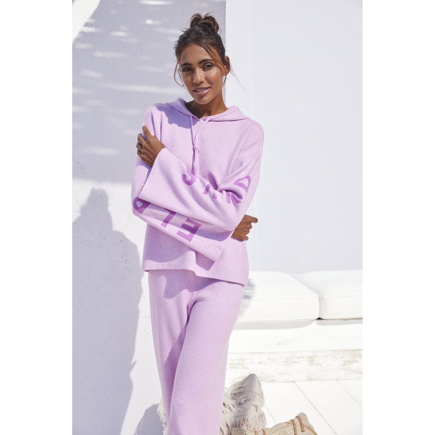 ELBSAND Hoodie Damen Rosa Gr.44/46 von ELBSAND