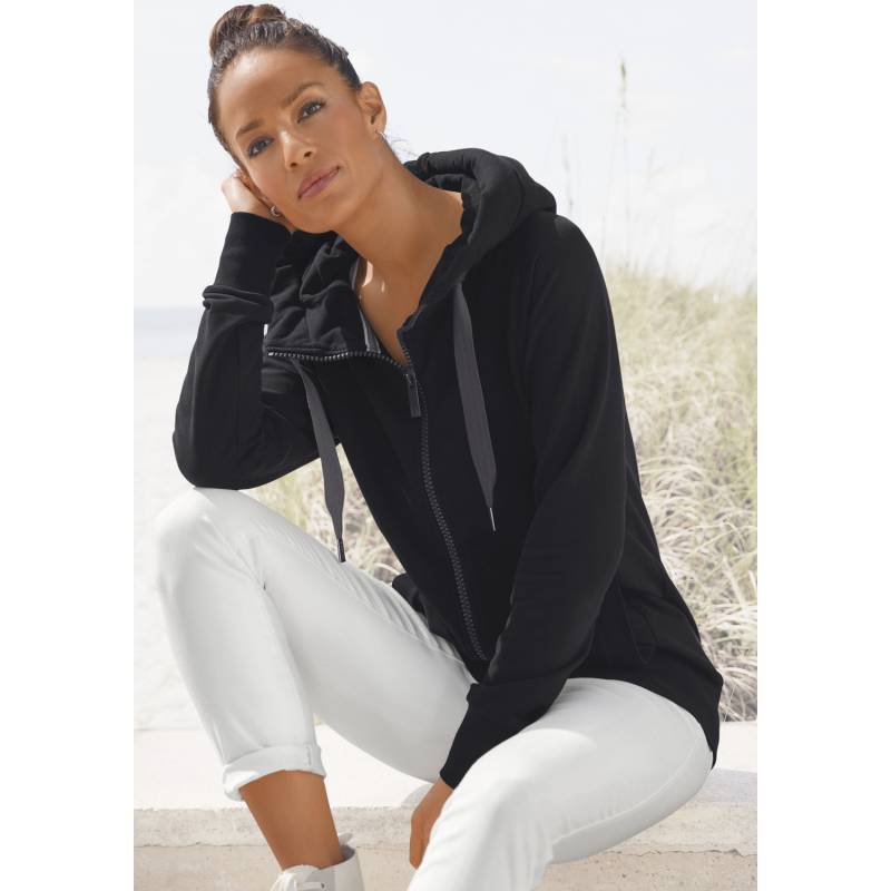 ELBSAND Kapuzensweatjacke Damen schwarz Gr.XXL (44) von ELBSAND