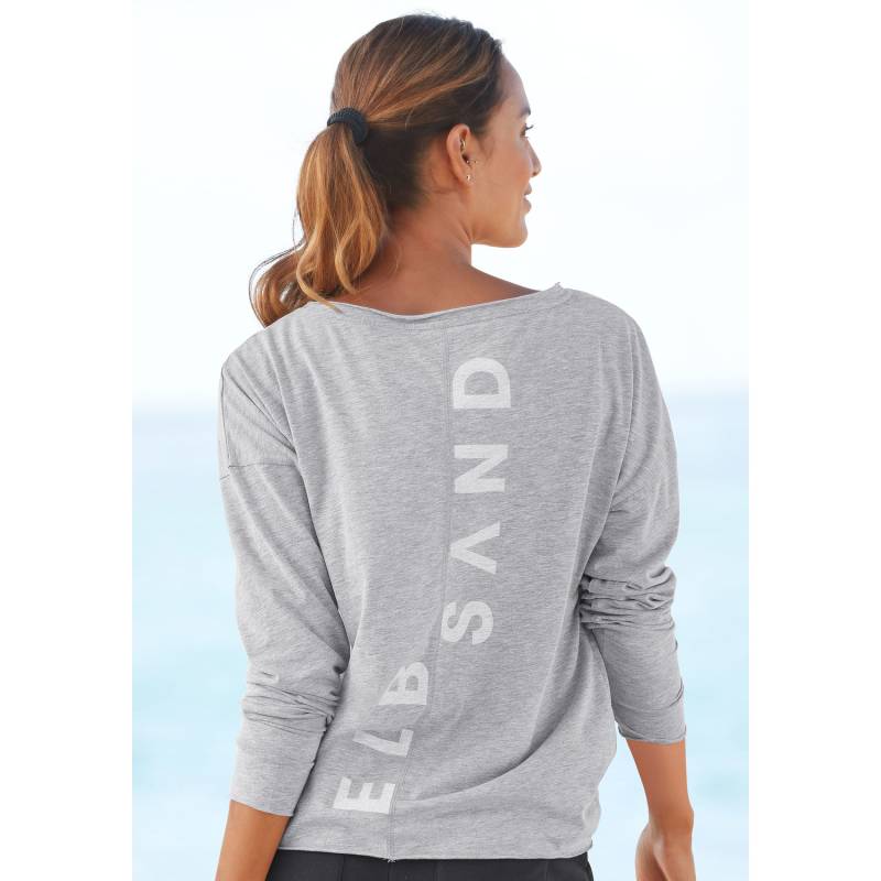 ELBSAND Langarmshirt Damen grau meliert Gr.L von ELBSAND