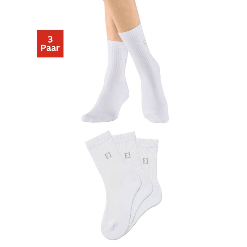 ELBSAND Socken Damen 3x weiß Gr.35-38 von ELBSAND