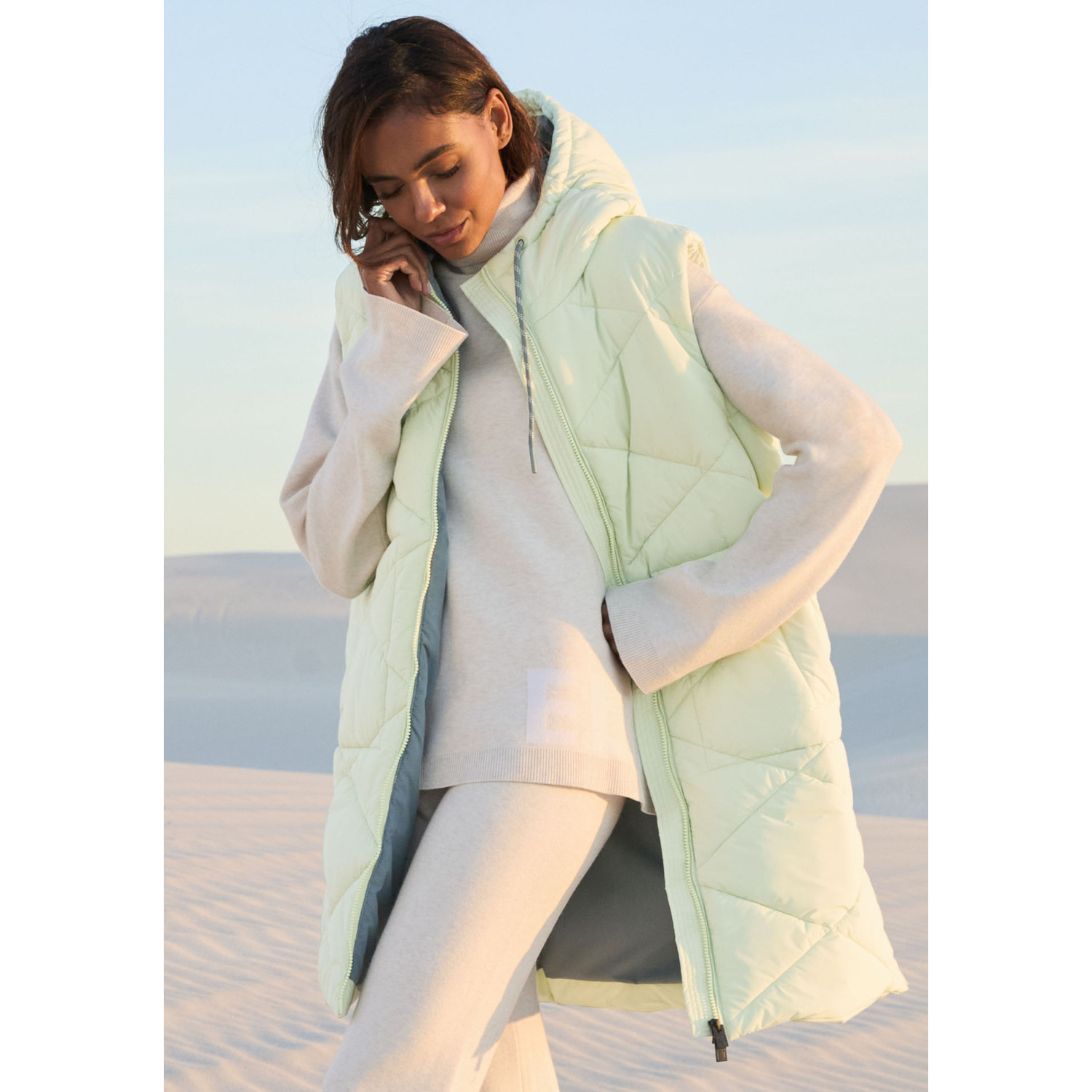 ELBSAND Steppweste Damen limette Gr.XL/42 von ELBSAND