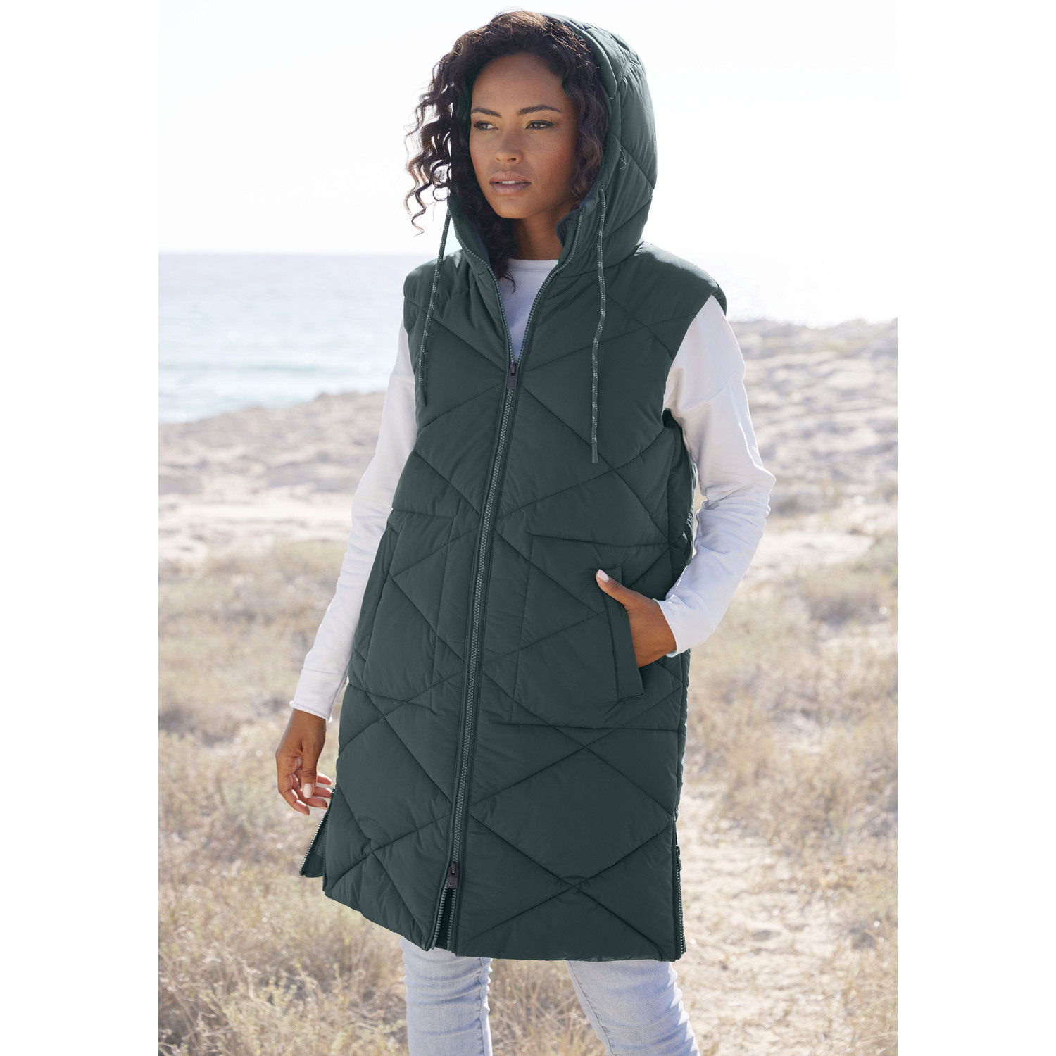 ELBSAND Steppweste Damen petrol Gr.M/38 von ELBSAND