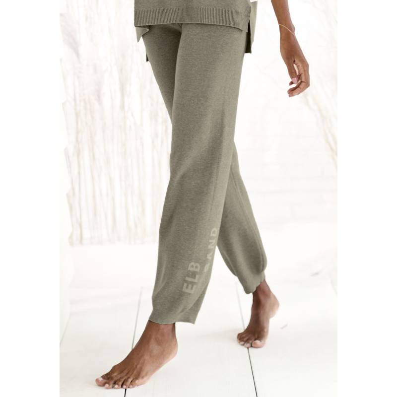 ELBSAND Strickhose Damen oliv meliert Gr.36/38 von ELBSAND