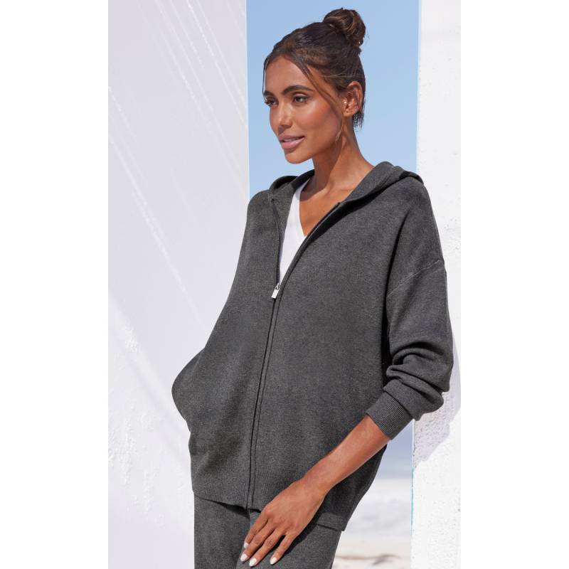 ELBSAND Strickjacke Damen Anthrazit Gr.44/46 von ELBSAND