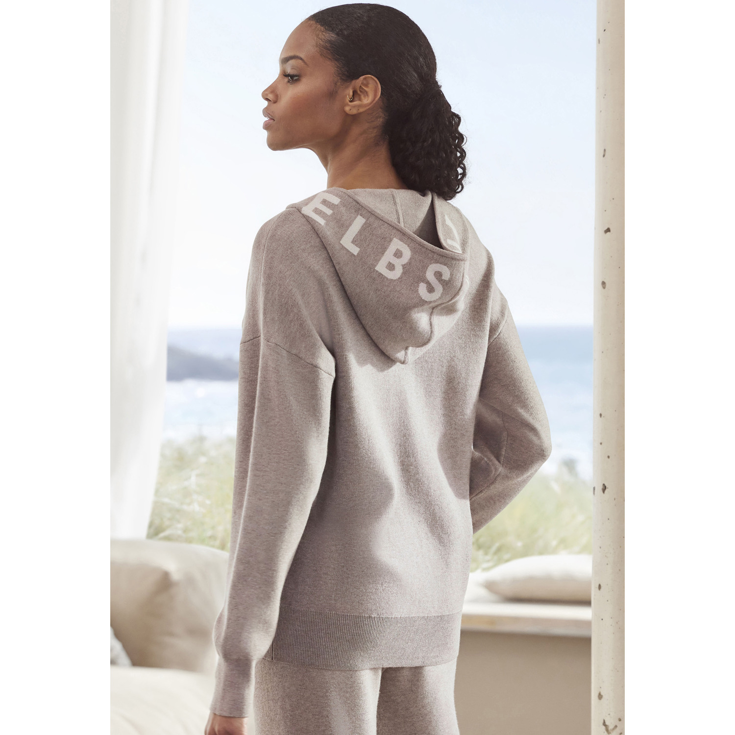 ELBSAND Strickjacke Damen taupe Gr.40/42 von ELBSAND