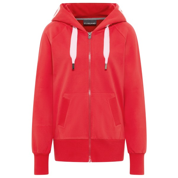 ELBSAND - Women's Kelda Hood-Jacket - Sweat- & Trainingsjacke Gr M rot von ELBSAND