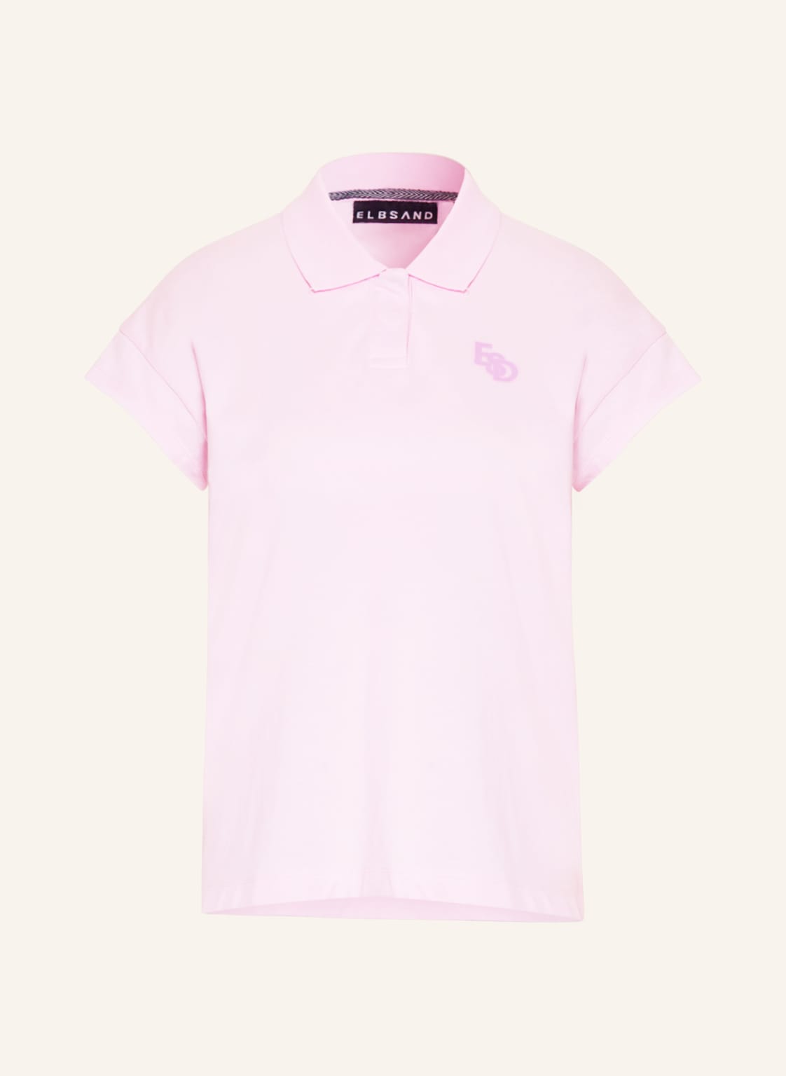 Elbsand Piqué-Poloshirt Torvi rosa von ELBSAND