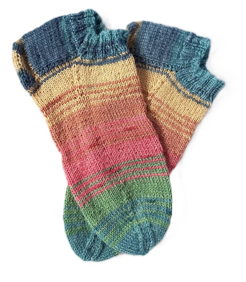 Socks4All Größe 36/37 Handgefertigte Sneaker Socken Stricksocken Damen Bambus -Merino 50% Wolle, 25 Viskose, Polyamid Handmade Germany von ELBURROkreativ