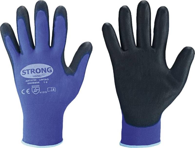 ELC Arbeitshandschuhe Feinstrickhandsch.Lintao PU, blau, Gr.10 von ELC