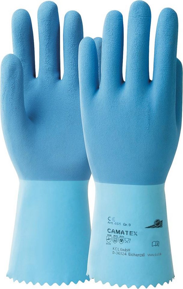 ELC Arbeitshandschuhe Handschuh Camatex 451, Gr. 9, blau von ELC