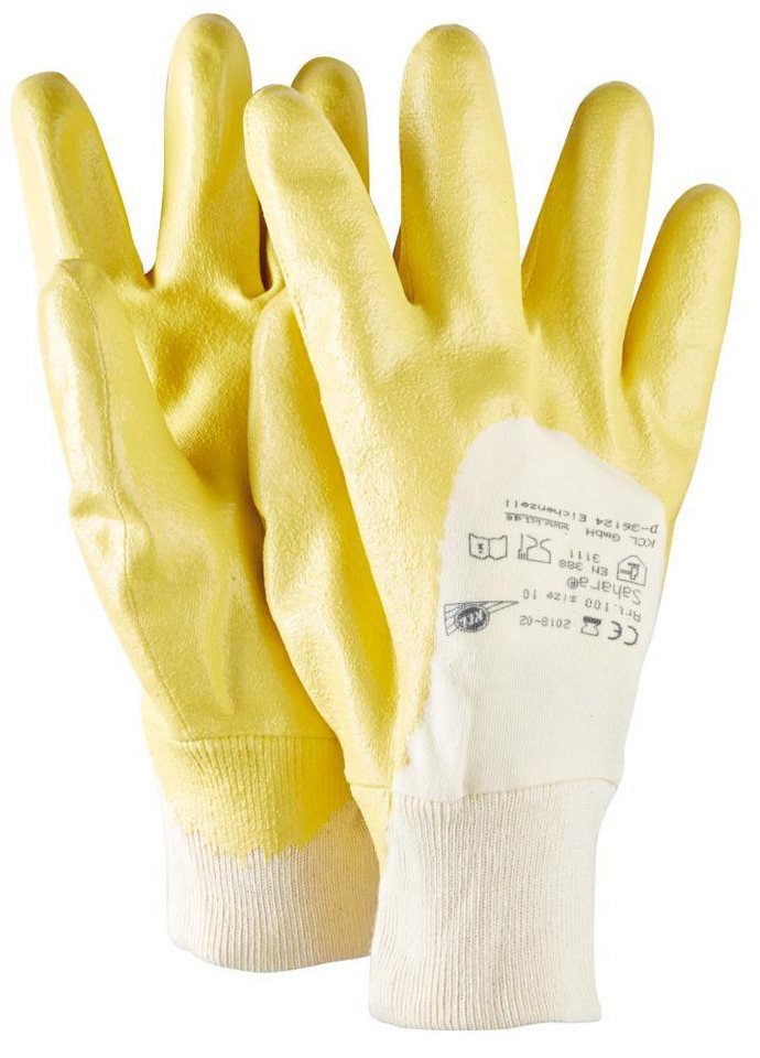 ELC Arbeitshandschuhe Handschuh Sahara 100, Gr. 7, gelb von ELC