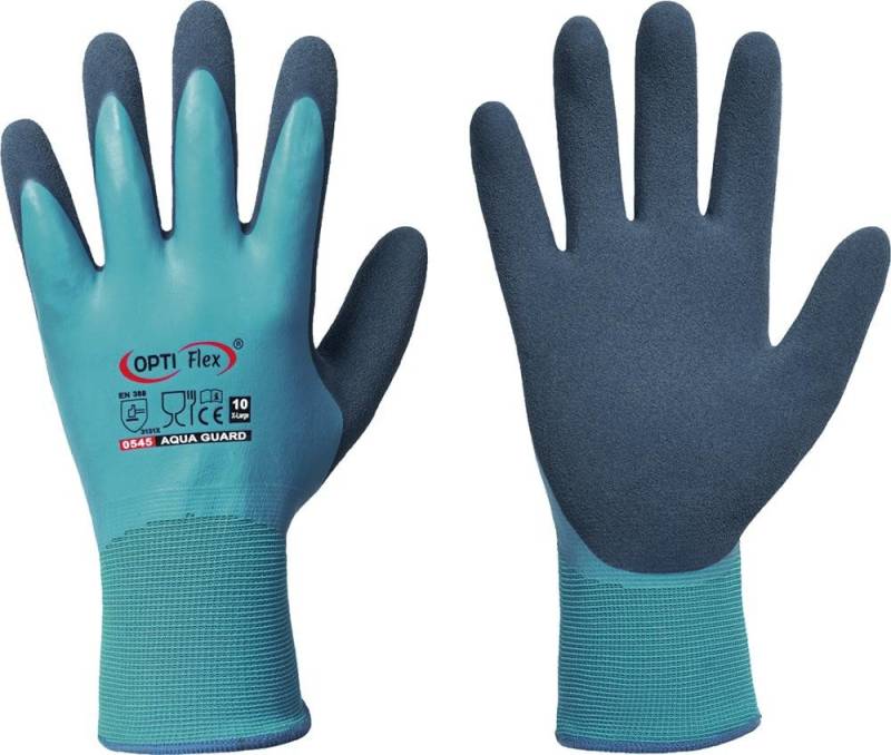 ELC Arbeitshandschuhe Strickhandschuh AquaGuard Latex, Gr. 10 von ELC