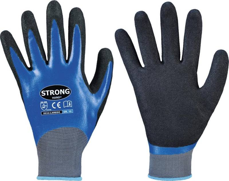 ELC Arbeitshandschuhe Strickhandschuh Laredo, Nitril, Gr.9 von ELC