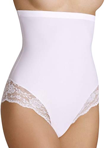 Eldar Bauchweg Unterwäsche Damen Miederslip mit Bauch-Weg-Effekt Shapewear Stark Formend Miederhose Bauch Weg Stark Formend Slip (XL, Weiß) von Eldar