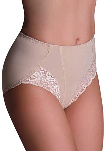 ELDAR Damen Figurenformend Miederslip mit Bauch-Weg-Effekt Stark Formend Miederpants Miederslip Ver. Farben und Größen (S, Beige) von Eldar