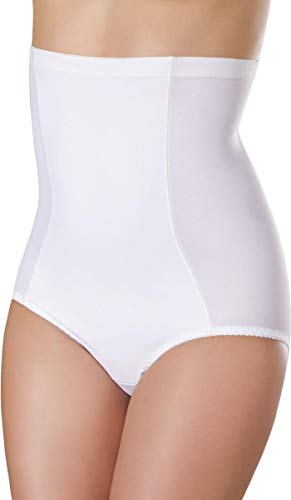 Bauchweg Unterwäsche Damen Miederslip mit Bauch-Weg-Effekt Shapewear Stark Formend Miederhose Slip Hochzeitsdessous (XL, Weiß) von FLIKEFASHION-Eldar