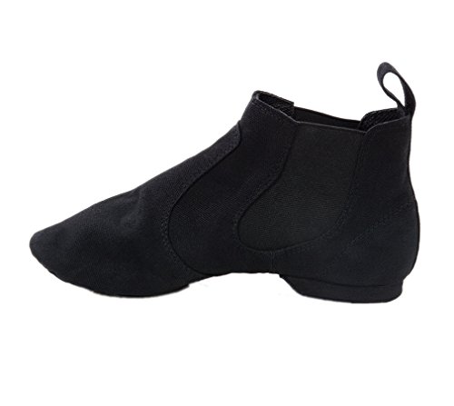 ELE GENS Damen Herren Jazzschuhe Tanzschuhe Jazz Modern Stiefel Schwarz (37) von ELE GENS