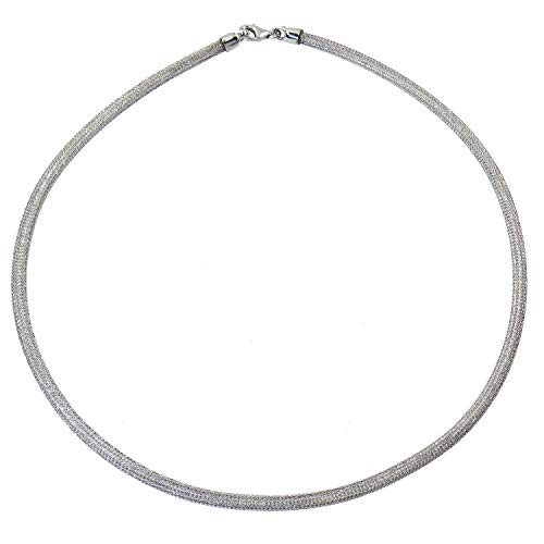 ELEDORO Damen Halskette Schlauchcollier aus Silber 925 von ELEDORO